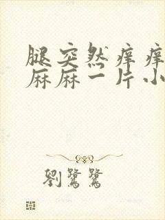 腿突然痒痒密密麻麻一片小疙瘩