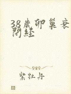 38岁卵巢衰退闭经