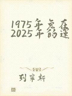 1975年兔在2025年的运气怎样封面