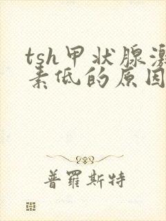 tsh甲状腺激素低的原因封面