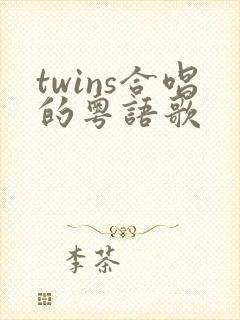 twins合唱的粤语歌封面