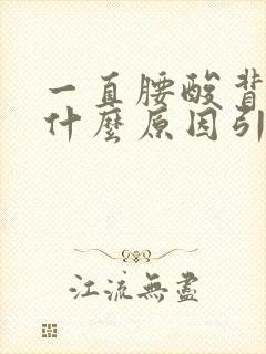 一直腰酸背痛是什么原因引起的