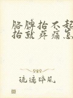 胳膊抬不起来一抬就疼痛怎么治封面