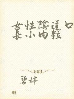 女性阴道口下边长小肉粒