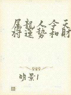 属龙人今天打麻将运势和财运