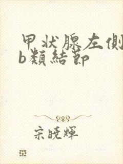 甲状腺左侧叶4b类结节