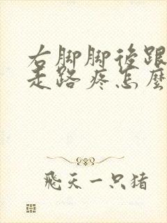 右脚脚后跟肿了走路疼怎么回事