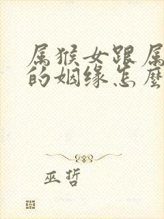 属猴女跟属狗男的姻缘怎么样