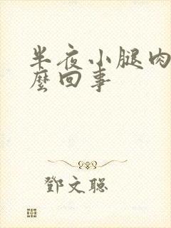 半夜小腿肉疼怎么回事