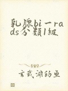 乳腺bi一rads分类1级