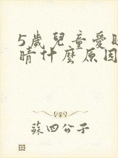 5岁儿童爱眨眼睛什么原因