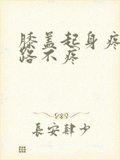 膝盖起身疼痛走路不疼封面