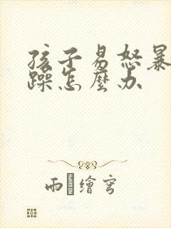 孩子易怒暴躁烦躁怎么办封面