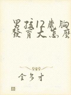 男孩12岁胸部发育大怎么回事封面