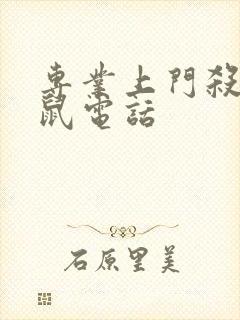 专业上门杀虫灭鼠电话封面