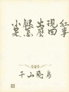 小腿出现红点点是怎么回事