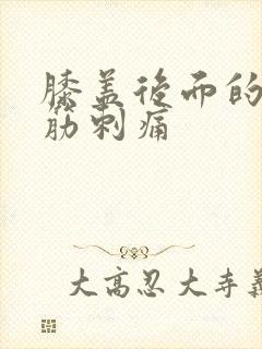 膝盖后面的腿窝筋刺痛