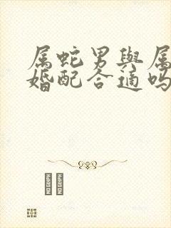 属蛇男与属龙女婚配合适吗