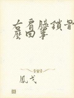 右肩膀锁骨疼怎么回事