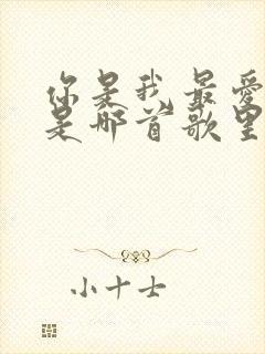 你是我最爱的人是哪首歌里的歌词