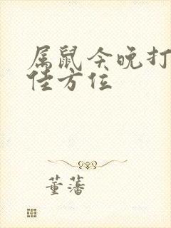 属鼠今晚打牌最佳方位