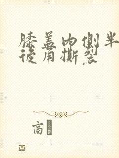 膝盖内侧半月板后角撕裂