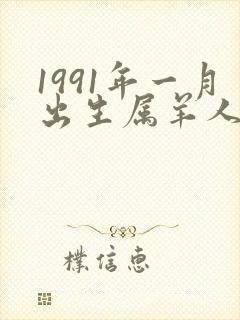 1991年一月出生属羊人命运