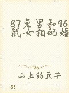 87兔男和96鼠女相配婚姻如何