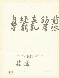 月经来的前一个星期乳房胀痛正常吗