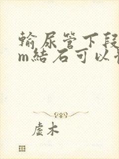 输尿管下段5mm结石可以体外碎石吗