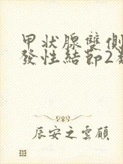 甲状腺双侧叶多发性结节2类