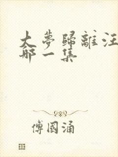 大梦归离汪铎是哪一集