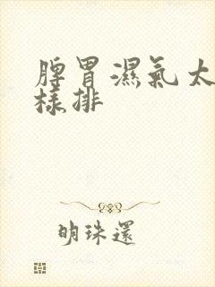 脾胃湿气太重怎样排