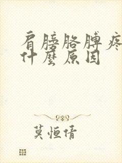 肩膀胳膊疼发麻什么原因封面