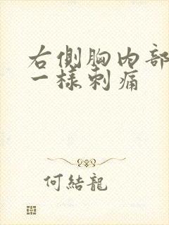 右侧胸内部针扎一样刺痛