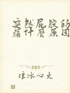 突然屁股的骨头痛什么原因封面