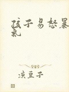 孩子易怒暴躁脾气