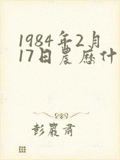 1984年2月17日农历什么命