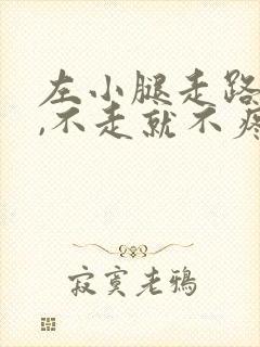 左小腿走路就疼,不走就不疼是怎么回事封面