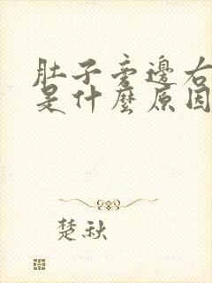 肚子旁边右边痛是什么原因造成的