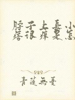 脖子上长小肉疙瘩很痒是怎么回事