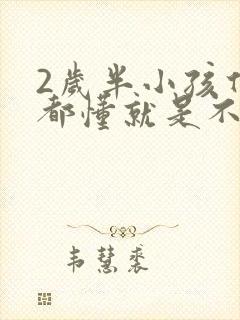 2岁半小孩什么都懂就是不说话