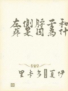 左侧脖子和肩膀疼是因为什么原因引起