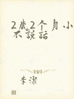 2岁2个月小孩不说话