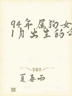 94年属狗女11月出生的命运