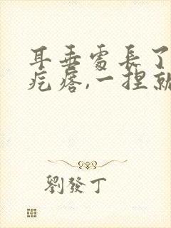 耳垂处长了一个疙瘩,一捏就疼