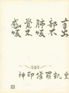 感觉肺部有痰想咳又咳不出吃什么药封面