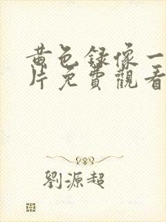 黄色录像一级大片免费观看真人版