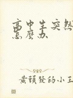 高中生突然厌学怎么办封面