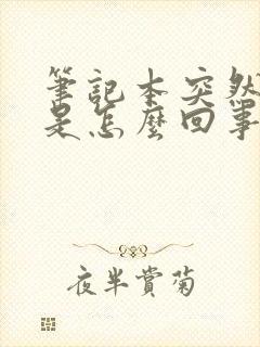 笔记本突然黑屏是怎么回事封面